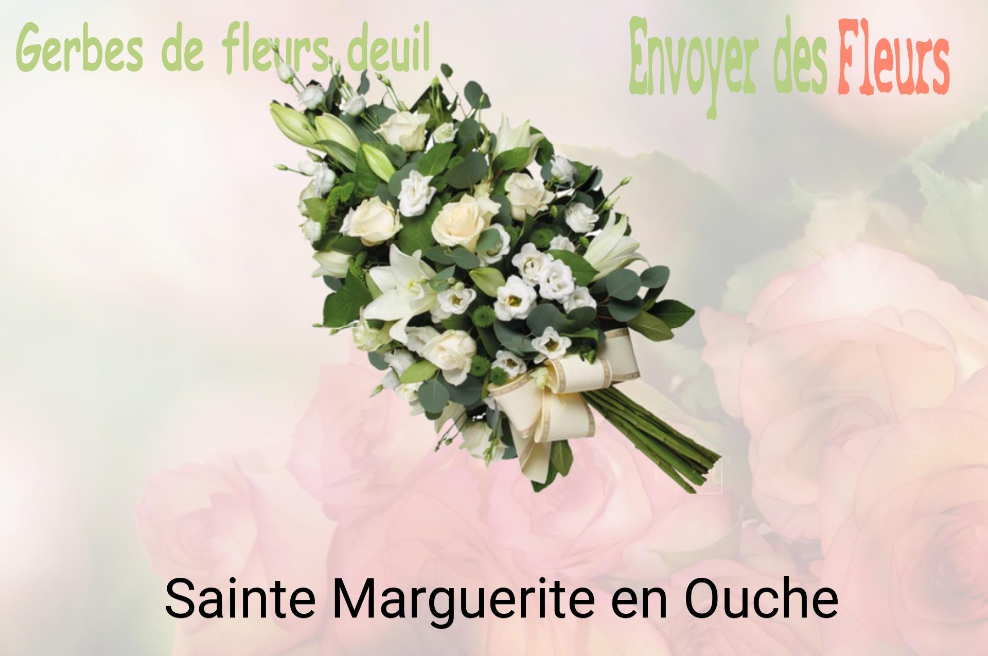 Gerbe de fleurs de deuil livrée à Sainte-Marguerite-en-Ouche
